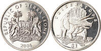 Sierra Leone Dollar Münze, Pobjoy Mint, Tricératops, UNZ -