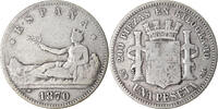 Spanien Peseta Münze, Provisional Government, Madrid, S, Silber, KM:653 -