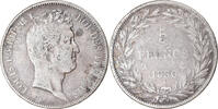 Frankreich 5 Francs Münze, Louis-Philippe, Paris, Tranche en relief, S -