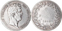 Frankreich 5 Francs Münze, Louis-Philippe, Paris, S, Silber, KM:735.1 -