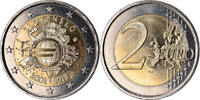 Slowenien 2 Euro 10 ans de l'Euro, UNZ, Bi-Metallic -