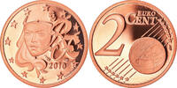 Frankreich 2 Euro Cent BE, STGL, Copper Plated Steel, KM:1283 -