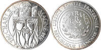 Frankreich 100 Francs Münze, Charlemagne, STGL, Silber, KM:982 -