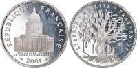 Frankreich 100 Francs Münze, Panthéon, Paris, BE, STGL, Silber -