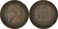 Frankreich 5 Centimes Münze, Napoleon III, Napoléon III, Paris, S+ -