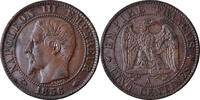 Frankreich 5 Centimes Münze, Napoleon III, Napoléon III, Paris, SS+ -