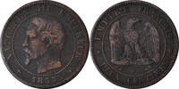 Frankreich 2 Centimes Münze, Napoleon III, Napoléon III, Lille, Rare -