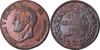 Monaco 5 Centimes, Cinq Münze, Honore V, SS, Kupfer, KM:95.2a -
