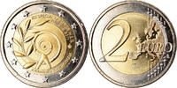 Griechenland 2 Euro Olympics Athens, UNZ, Bi-Metallic, KM:239 -
