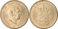 Dänemark 2 Kroner Münze, Frederik IX, Copenhagen, VZ, Aluminum-Bronze -