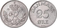 Dänemark 25 Öre Münze, Frederik IX, Copenhagen, SS+, Copper-nickel -