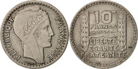 Frankreich 10 Francs Münze, Turin, SS, Copper-nickel, KM:908.1 -