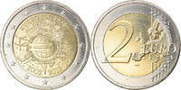 Zypern 2 Euro 10 ans de l'Euro, UNZ, Bi-Metallic, KM:97 -