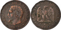 Frankreich 5 Centimes Münze, Napoleon III, Napoléon III, Strasbourg -