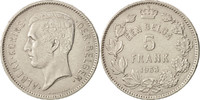 Belgien 5 Francs, 5 Frank Münze, SS+, Nickel, KM:98 -