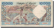 Algeria 10,000 Francs Geldschein, 1956-06-11, KM:110, SS -
