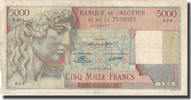 Algeria 5000 Francs Geldschein, 1950-01-23, KM:109a, SS -