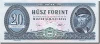 Ungarn 20 Forint Geldschein, 1975-10-28, UNZ -