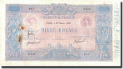 Frankreich 1000 Francs Bleu et Rose, 1908-10-27, S, Fayette:36.22 -