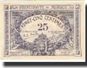 Monaco 25 Centimes Geldschein, 16-03 (20-03) 1920, KM:2c, VZ+ -