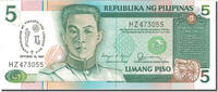 Philippinen 5 Piso Geldschein, 1987-10-18, KM:176a, UNZ -
