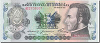 Honduras 5 Lempiras Geldschein, 1980-05-08, KM:63a, UNZ -