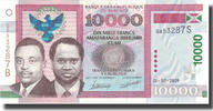 Burundi 10,000 Francs Geldschein, 2009-07-01, KM:49, UNZ -