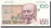 Belgien 100 Francs Geldschein, KM:142a, UNZ- -