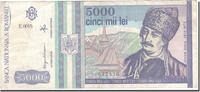 Rumänien 5000 Lei Geldschein, Mai 1993, KM:104a, S+ -