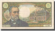 Frankreich 5 Francs Pasteur, 1968-08-01, SS, Fayette:61.8, KM:146b -