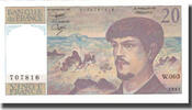Frankreich 20 Francs Debussy, 1980, UNZ-, Fayette:66.01W5, KM:151a -