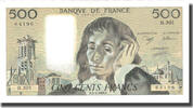 Frankreich 500 Francs Pascal, 1989-03-02, UNZ-, Fayette:71.41, KM:156g -