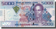 Sierra Leone 5000 Leones Geldschein, 2010-04-27, KM:32, UNZ -