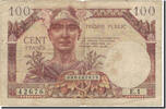 Frankreich 100 Francs 1955 French Treasury, S, Fayette:VF32.1, KM:M9 -