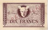Frankreich 10 Francs Nantes, Specimen, VZ+ -