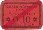 Algeria 10 Centimes Geldschein, VZ -