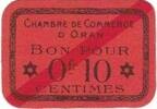 Algeria 10 Centimes Geldschein, VZ -