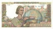 Frankreich 10,000 Francs U.8862956, UNZ-, Fayette:50.8, KM:132d -