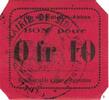 Algeria 10 Centimes Geldschein, Undated (1916-18), VZ -