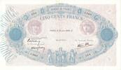 Frankreich 500 Francs Bleu et Rose, J.3447351, UNZ-, Fayette:31.35 -