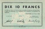 Frankreich 10 Francs Mulhouse, UNZ- -