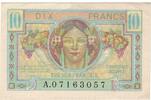 Frankreich 10 Francs 1947 French Treasury, A.07163057, VZ+, Fayette:vF -