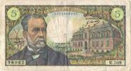 Frankreich 5 Francs Pasteur, R.109, S+, Fayette:61.11, KM:146b -