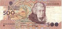 Portugal 500 Escudos Geldschein, 1988-08-04, KM:180b, SS -