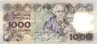 Portugal 1000 Escudos Geldschein, 1988-12-22, KM:181e, VZ+ -