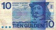 Niederlande 10 Gulden Geldschein, KM:91b, S -