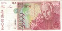 Spanien 2000 Pesetas Geldschein, KM:164, SS