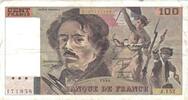 Frankreich 100 Francs Delacroix, J.152, SS, Fayette:69 bis 2a), KM:154e -