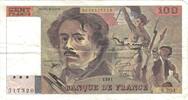 Frankreich 100 Francs Delacroix, S.204, SS, Fayette:69bis.4b, KM:154e -