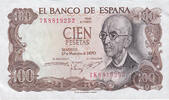 Spanien 100 Pesetas Geldschein, 1970-11-17, KM:152a, UNZ -